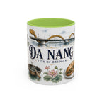 Da Nang Coffee Mug | Vietnam Travel Souvenir | Vintage Illustrated City Gift | 11 oz 15 oz Accent Mug