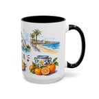 Valencia Illustrated Travel Mug | City Souvenir Accent Coffee Mug | 11oz 15oz Ceramic Cup