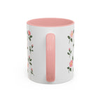North Dakota Wild Prairie Rose Mug, State Flower Floral Coffee Cup, 11oz Botanical Gift