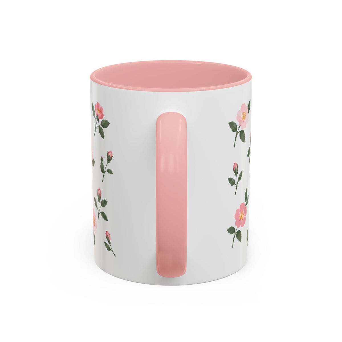 North Dakota Wild Prairie Rose Mug, State Flower Floral Coffee Cup, 11oz Botanical Gift