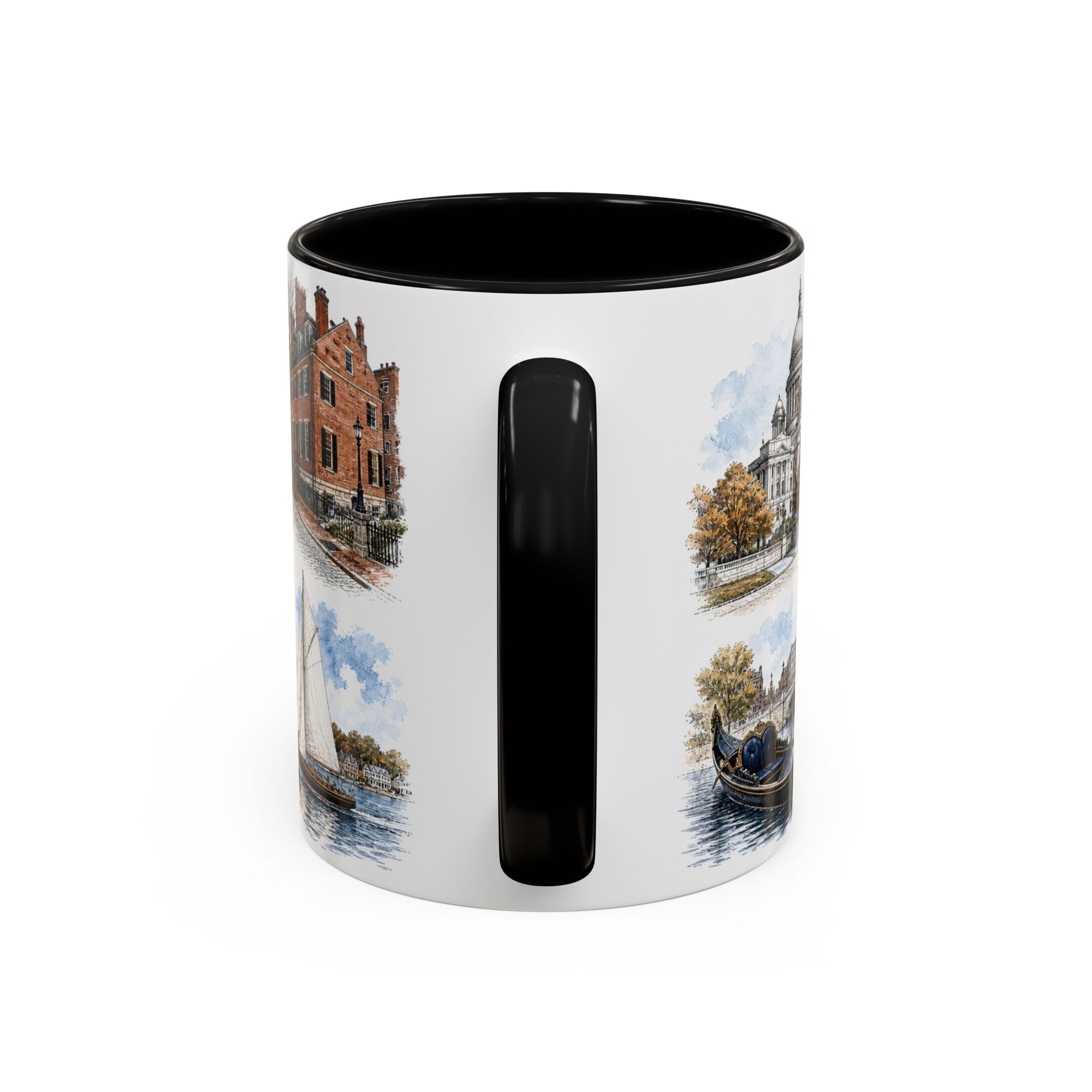 Providence Coffee Mug | United States Travel Souvenir | Vintage Illustrated City Gift | 11 oz 15 oz Accent Mug