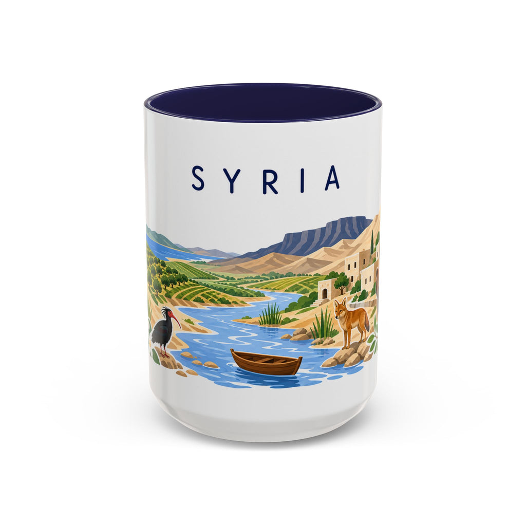 Syria Coffee Mug | Travel Souvenir Accent Mug | Country Gift Ceramic Cup 11oz 15oz
