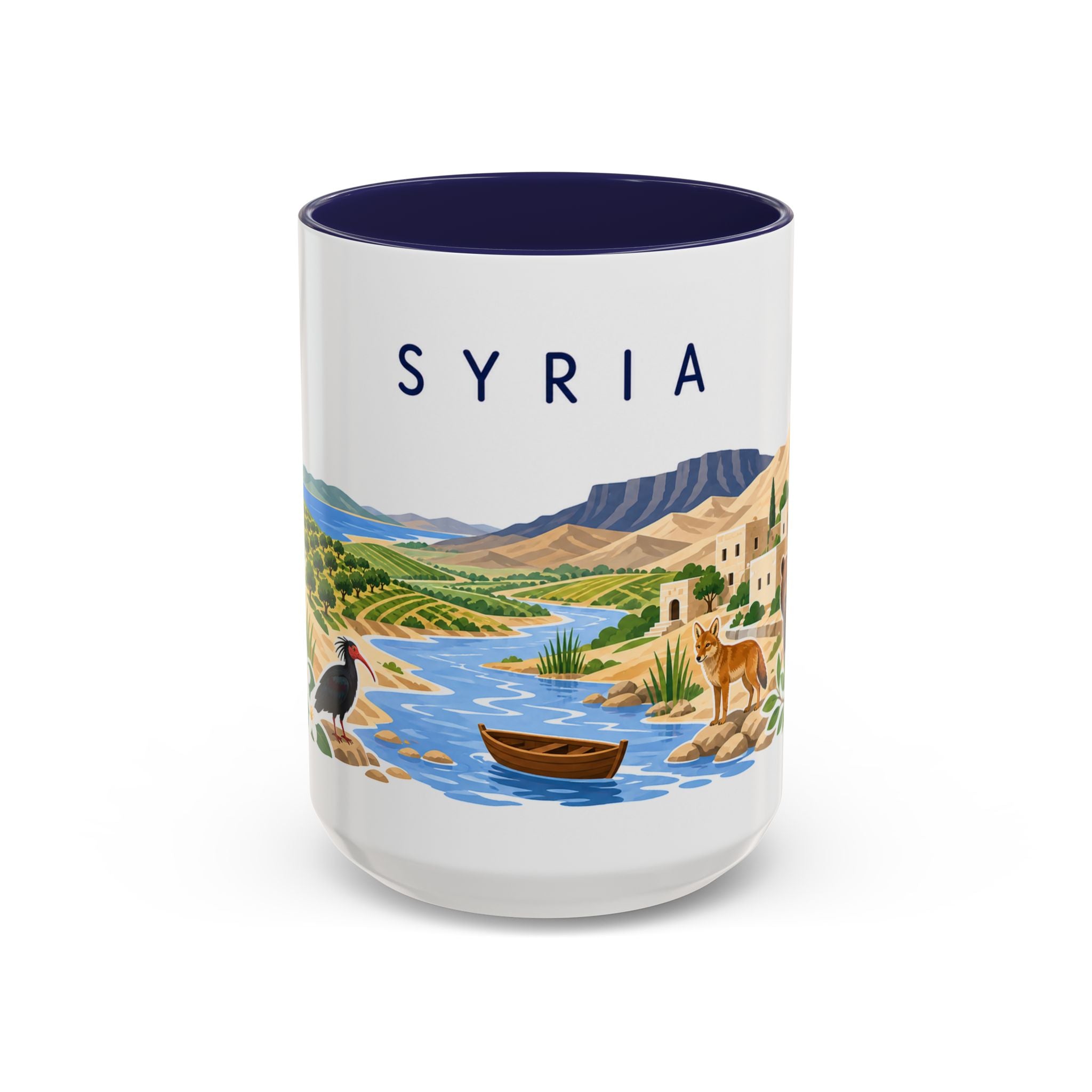 Syria Coffee Mug | Travel Souvenir Accent Mug | Country Gift Ceramic Cup 11oz 15oz