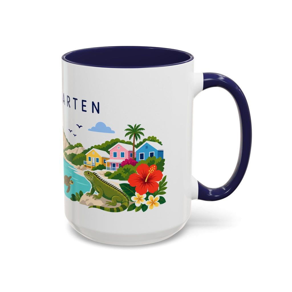 Sint Maarten Coffee Mug | Travel Souvenir Accent Mug | Country Gift Ceramic Cup 11oz 15oz