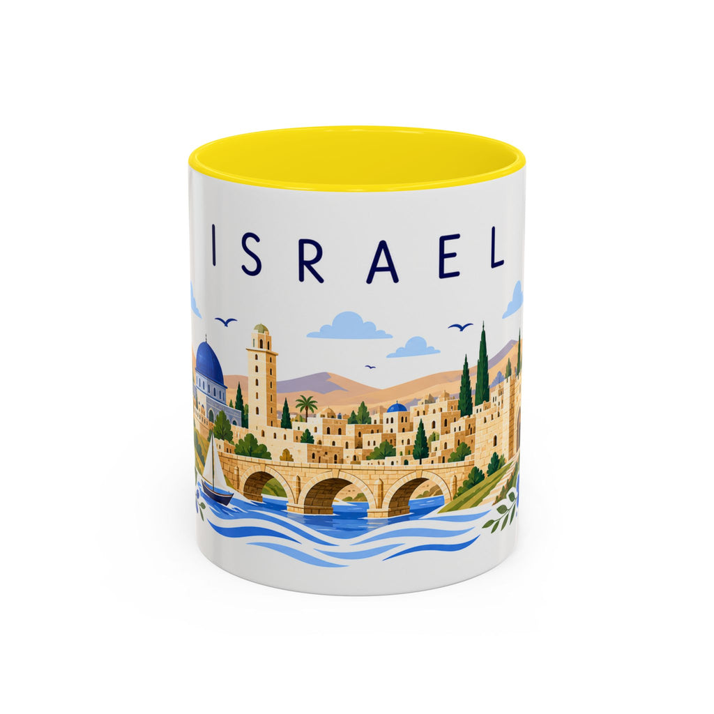 Israel Coffee Mug | Travel Souvenir Accent Mug | Place Gift Ceramic Cup 11oz 15oz