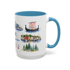 Oslo Illustrated Travel Mug | City Souvenir Accent Coffee Mug | 11oz 15oz Ceramic Cup