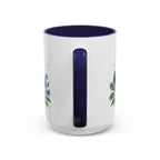 Capricorn Zodiac Coffee Mug | Sea Goat and Floral Design | Astrology Birthday Gift | 11 oz 15 oz Ceramic Accent Mug