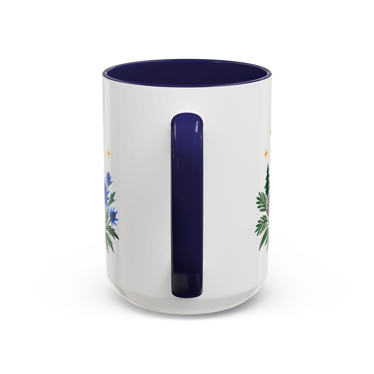 Capricorn Zodiac Coffee Mug | Sea Goat and Floral Design | Astrology Birthday Gift | 11 oz 15 oz Ceramic Accent Mug