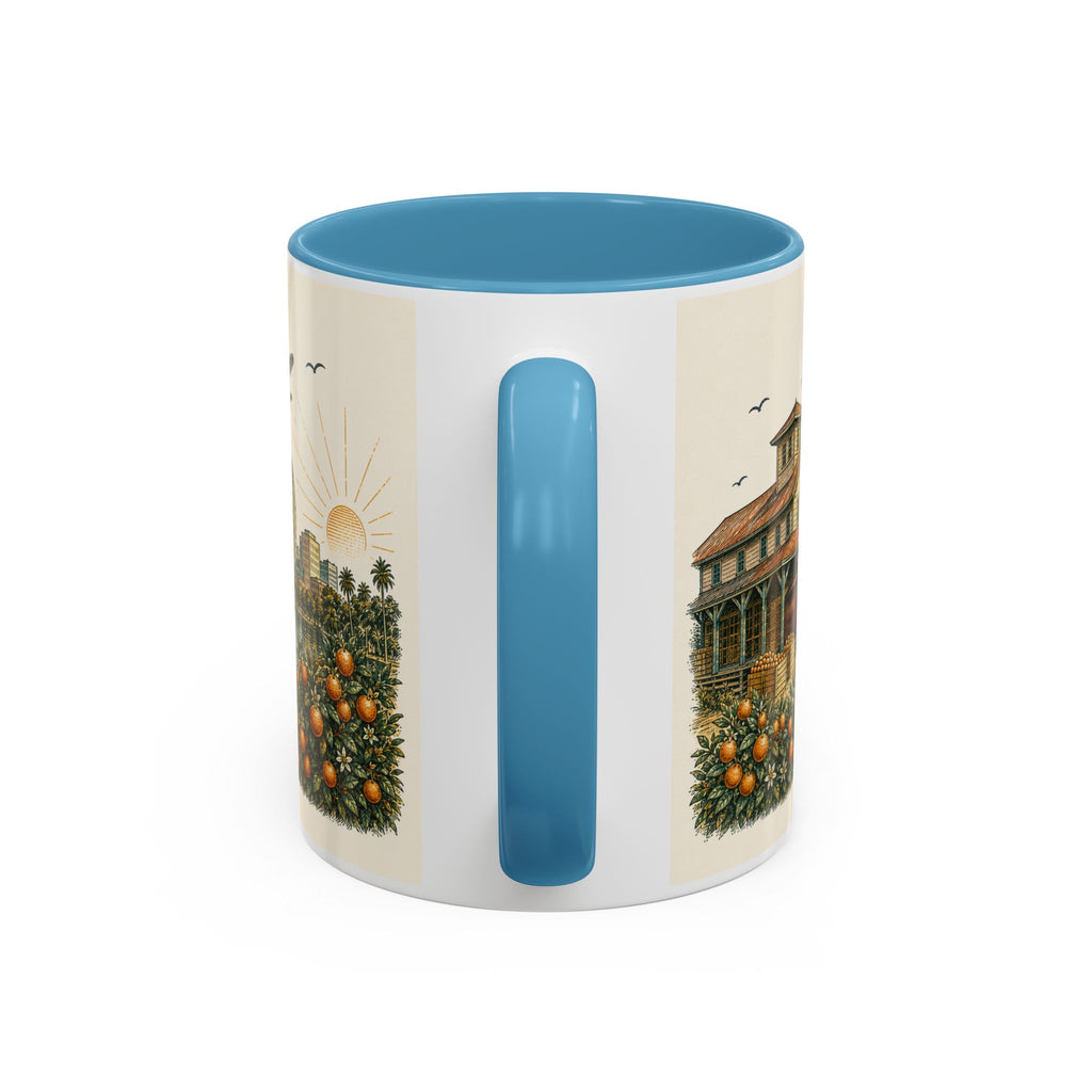 Orlando Coffee Mug | United States Travel Souvenir | Vintage Illustrated City Gift | 11 oz 15 oz Accent Mug