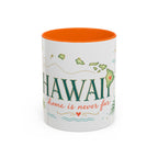 Hawaii State Map Mug | Moving Away Gift | Long Distance Friendship Coffee Cup