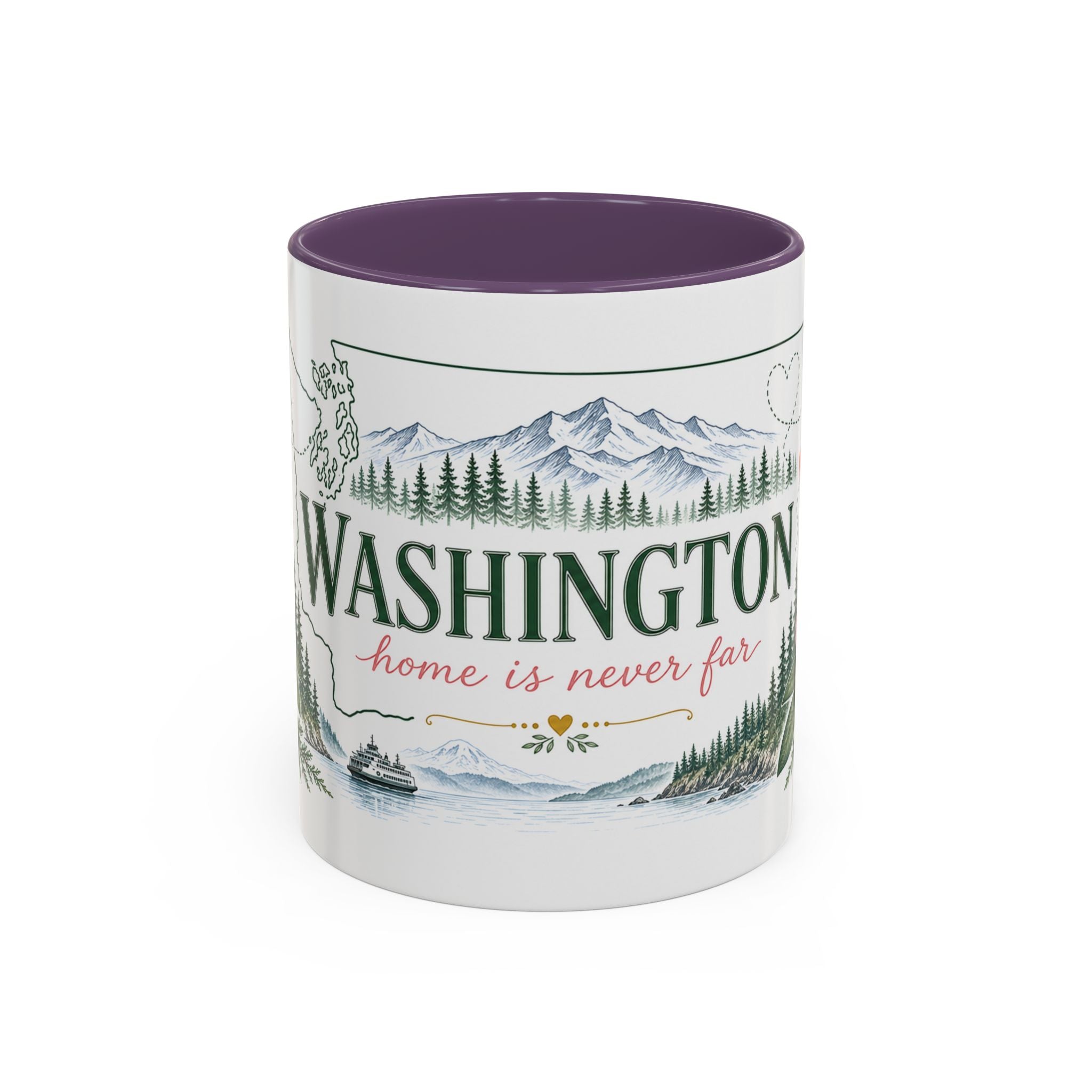 Washington State Map Mug | Moving Away, Homesick, Long Distance Friendship Gift