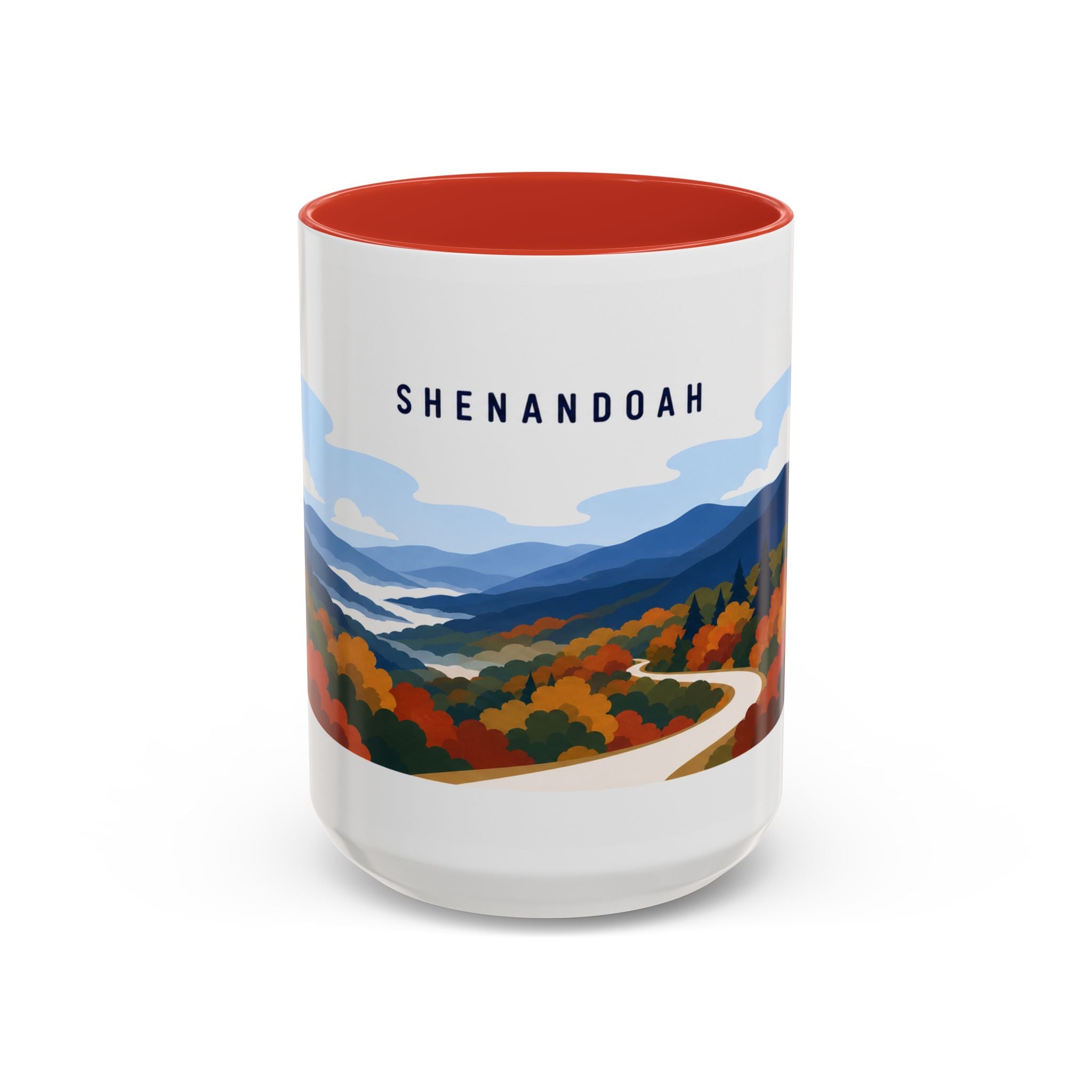 Shenandoah National Park Coffee Mug | Solid Color Block Park Souvenir | 11oz 15oz Accent Mug