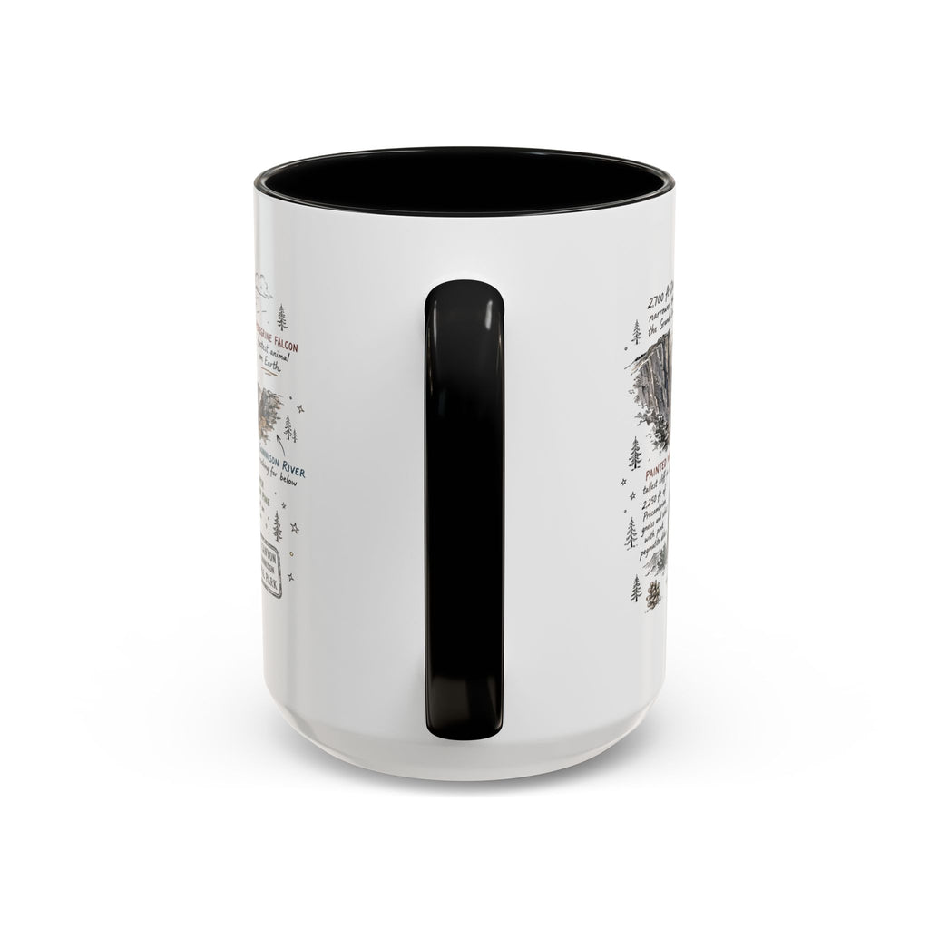 Black Canyon of the Gunnison National Park Coffee Mug | Colorado Deep Canyon Hiking Gift | Accent Color Ceramic 11oz 15oz