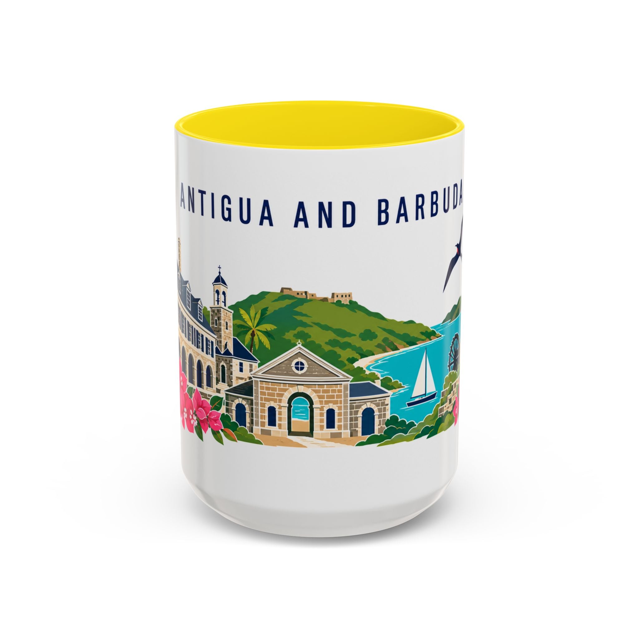 Antigua and Barbuda Coffee Mug | Travel Souvenir Accent Mug | Country Gift Ceramic Cup 11oz 15oz