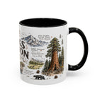 Kings Canyon National Park Coffee Mug | California Sierra Nevada Sequoia Gift | Accent Color Ceramic 11oz 15oz