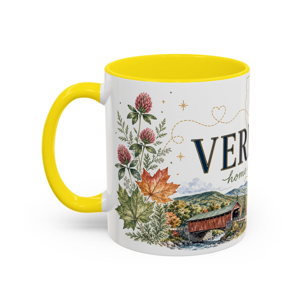 Vermont Home State Mug | Moving Away Gift | Long Distance Friendship Coffee Cup | 11oz 15oz Accent Mug