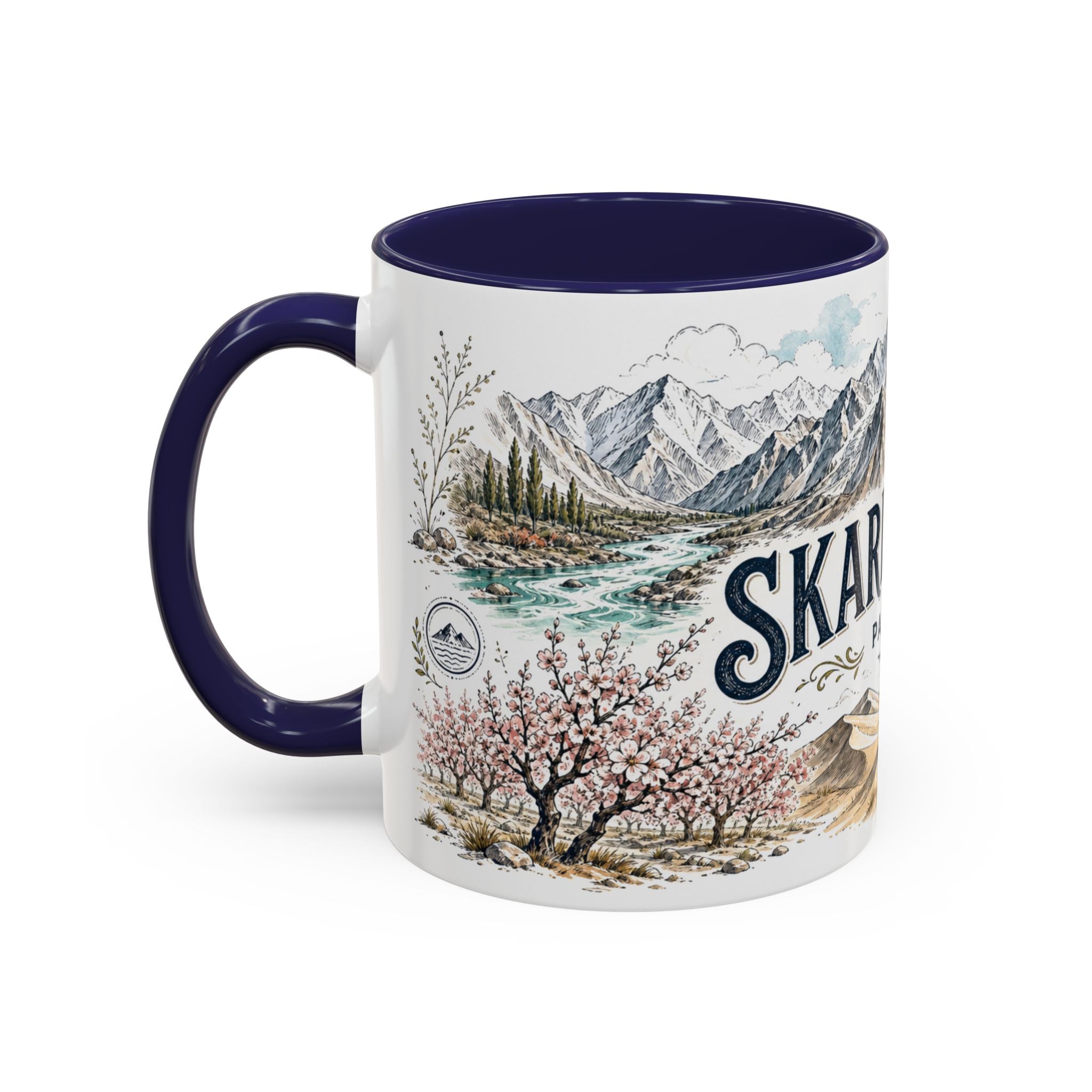 Skardu Valley Mug, Pakistan Travel Souvenir, Bucket List Gift, Accent Ceramic Coffee Mug 11oz 15oz