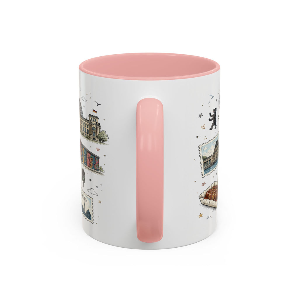 Berlin Coffee Mug | Germany Souvenir Travel Gift | Accent Color Ceramic 11oz 15oz