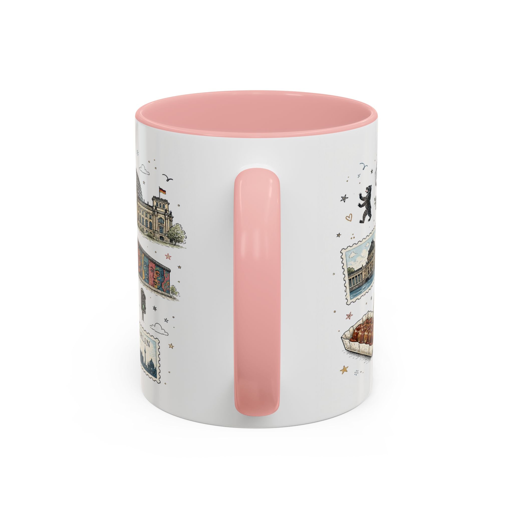 Berlin Coffee Mug | Germany Souvenir Travel Gift | Accent Color Ceramic 11oz 15oz