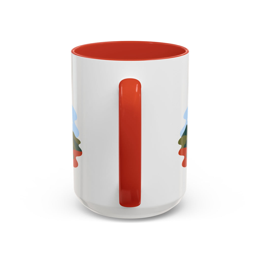 Torres del Paine Coffee Mug | Travel Destination Souvenir Gift | Accent Color Ceramic 11oz 15oz