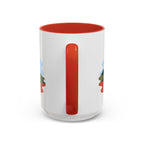 Torres del Paine Coffee Mug | Travel Destination Souvenir Gift | Accent Color Ceramic 11oz 15oz