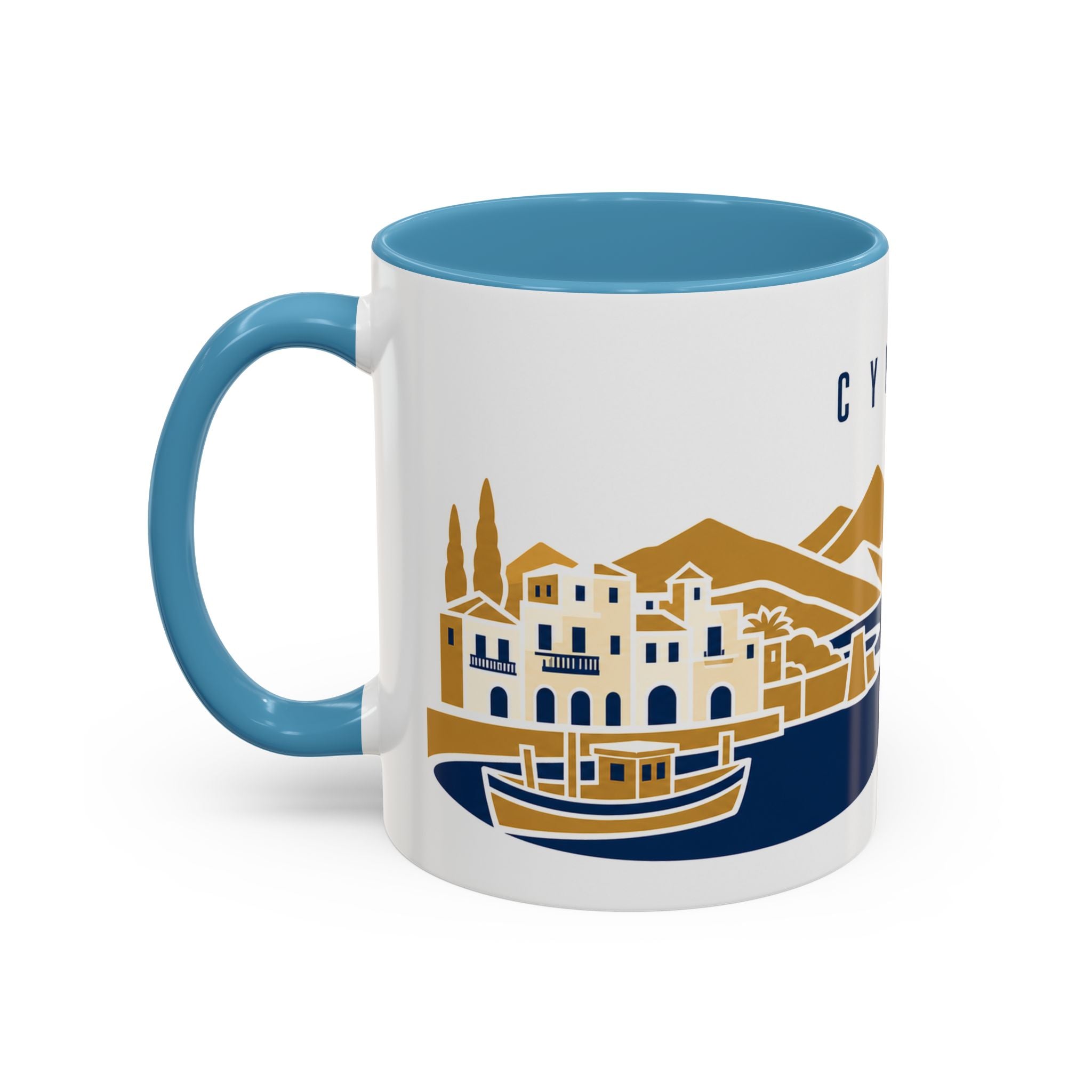 Cyprus Coffee Mug | Travel Souvenir Accent Mug | Country Gift Ceramic Cup 11oz 15oz