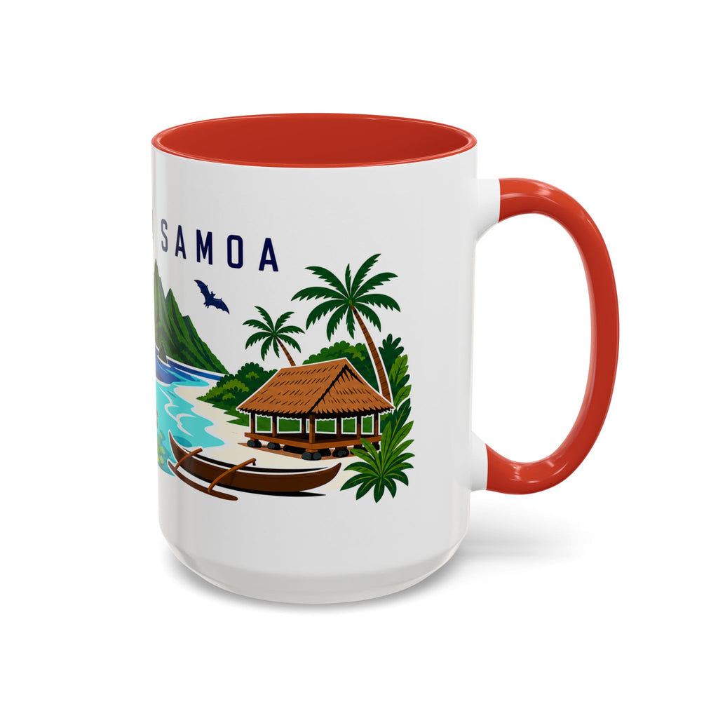 American Samoa Coffee Mug | Travel Souvenir Accent Mug | Country Gift Ceramic Cup 11oz 15oz