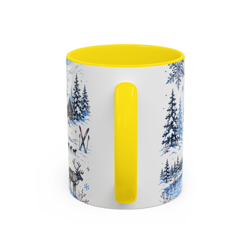 Great White North Coffee Mug | Canadian Pride Gift | Accent Color Ceramic 11oz 15oz