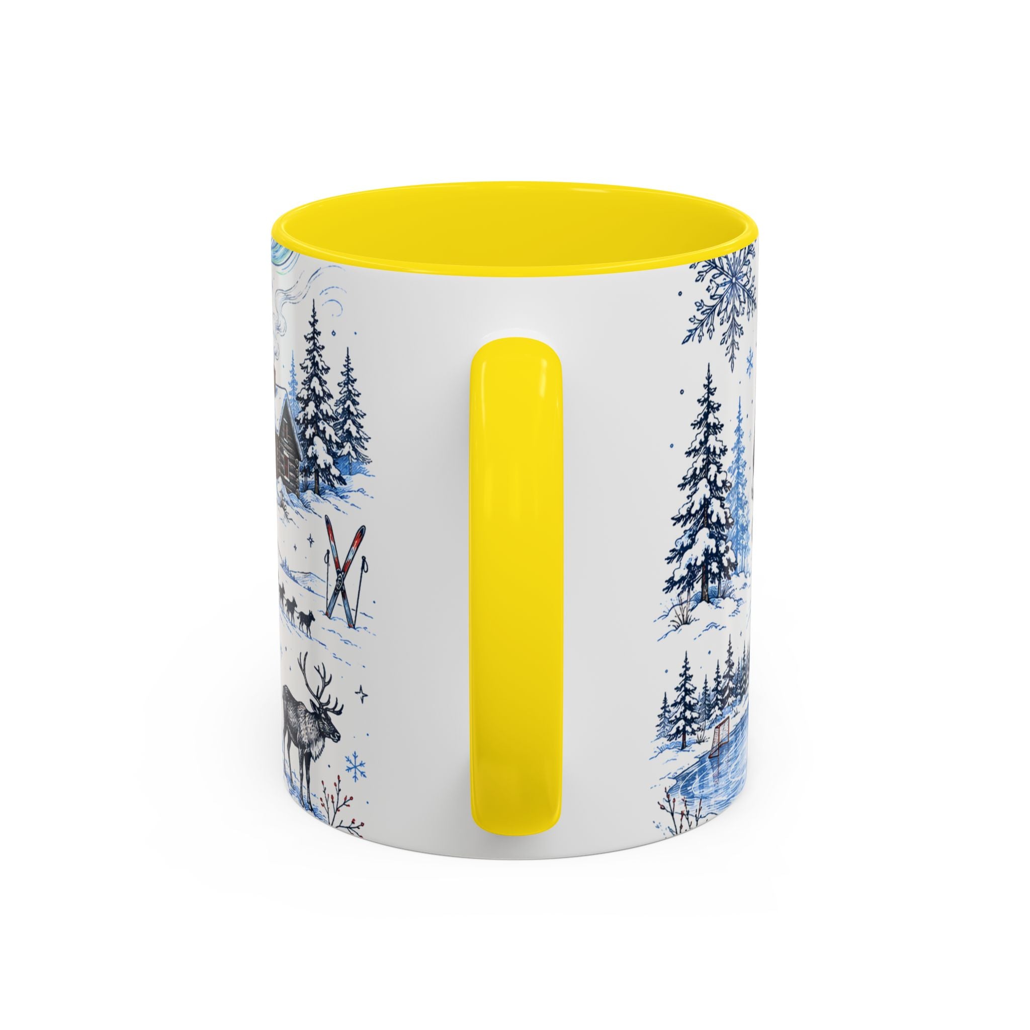 Great White North Coffee Mug | Canadian Pride Gift | Accent Color Ceramic 11oz 15oz