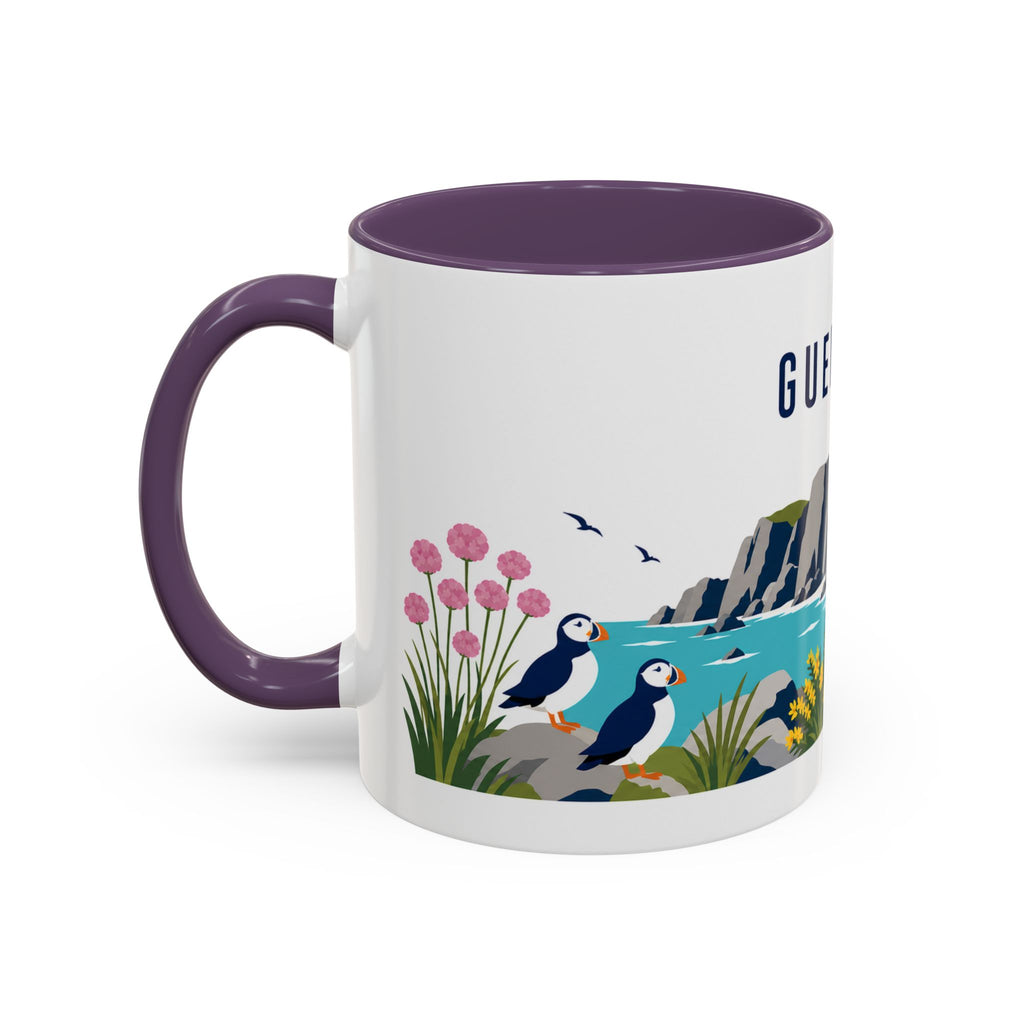 Guernsey Coffee Mug | Travel Souvenir Accent Mug | Country Gift Ceramic Cup 11oz 15oz