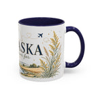 Nebraska State Mug | Moving Away, Long Distance Friendship Gift | Botanical Landscape Accent Mug