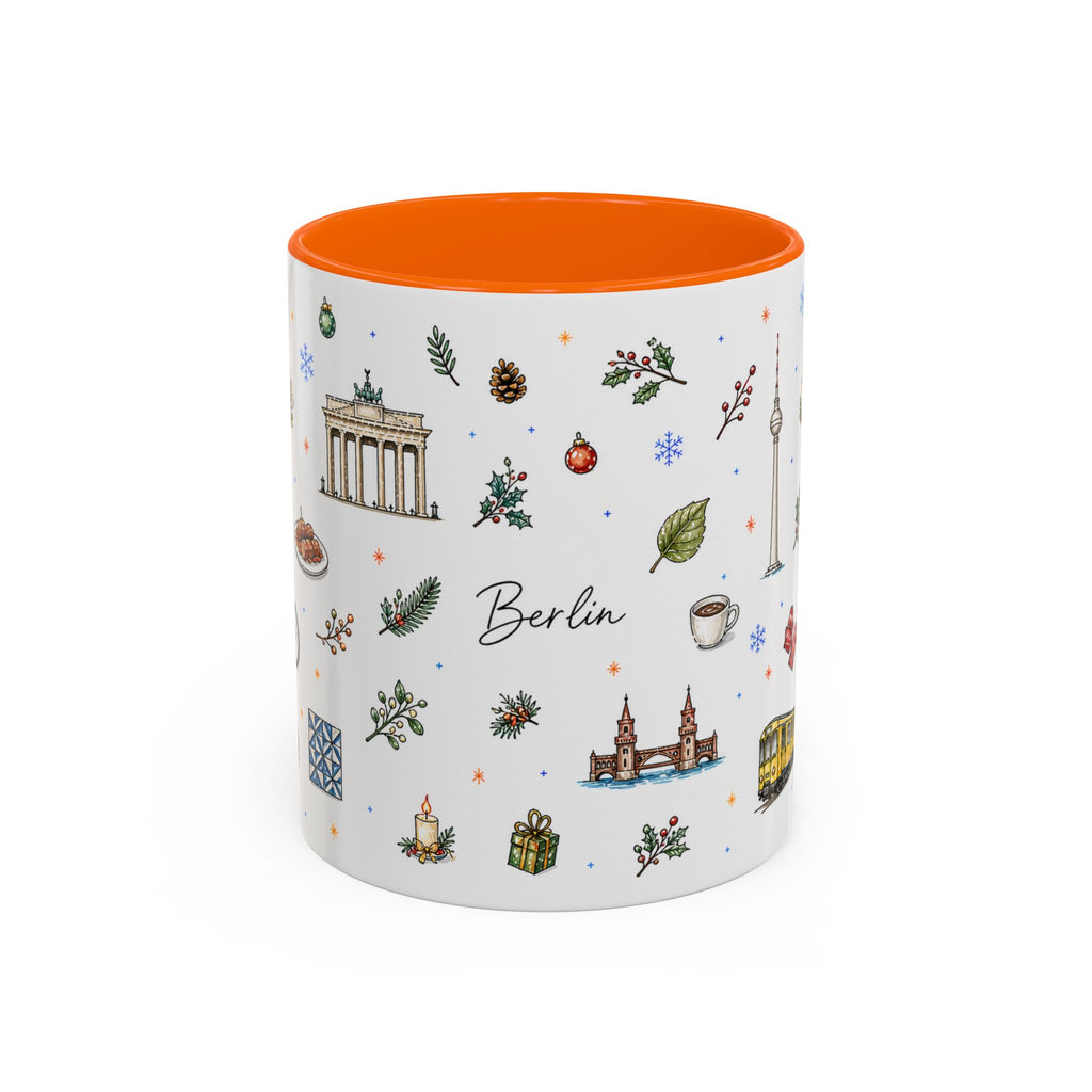 Berlin Christmas Mug | Watercolor City Souvenir, Travel Gift (11oz/15oz)
