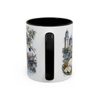 Johor Bahru Coffee Mug | Malaysia Travel Souvenir | Vintage Illustrated City Gift | 11 oz 15 oz Accent Mug