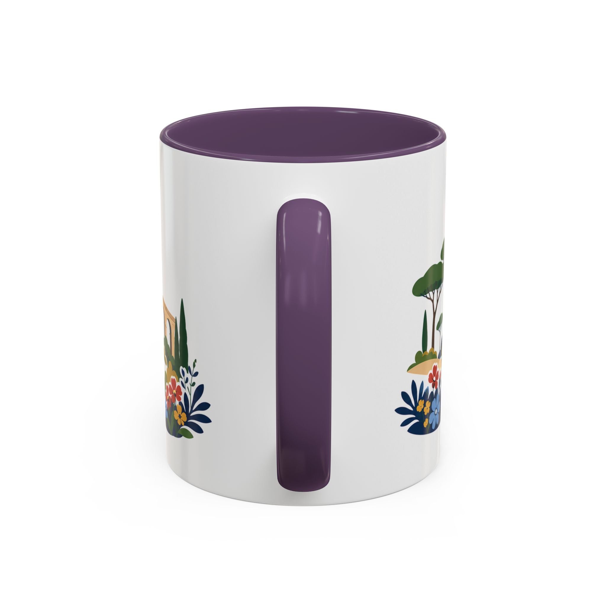 Rome Coffee Mug | Italy Travel Souvenir | Porcelain Decal City Gift | 11oz 15oz Accent Mug