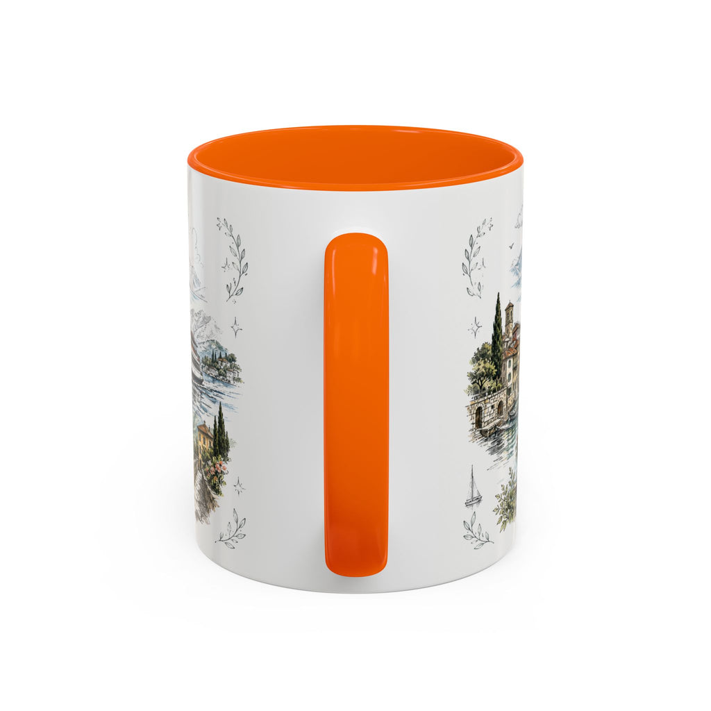 Lake Como Mug, Italy Travel Souvenir, Bucket List Gift, Accent Ceramic Coffee Mug 11oz 15oz