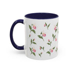 Minnesota Pink and White Lady Slipper Mug, State Flower Floral Coffee Cup, 11oz Botanical Gift