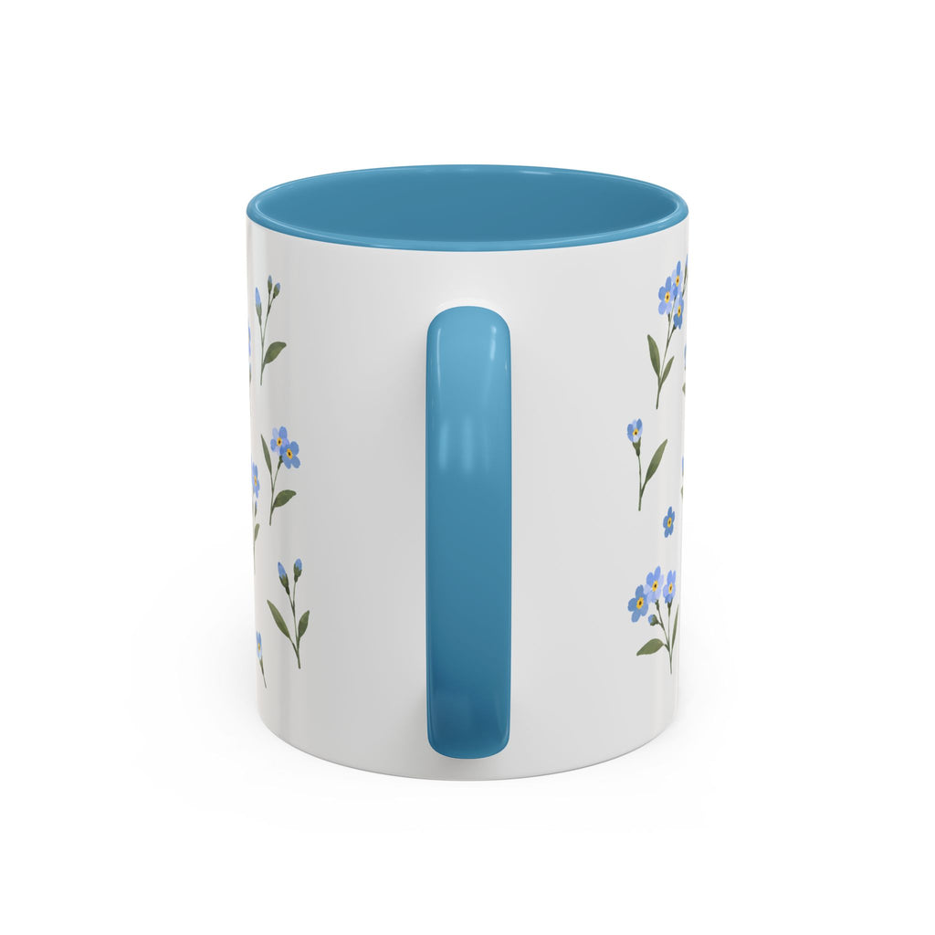 Alaska Forget-me-not Mug, State Flower Floral Coffee Cup, 11oz Botanical Gift