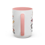 Super Teacher Coffee Mug | All Heroes Wear Capes Teacher Gift | Accent Color Ceramic 11oz 15oz