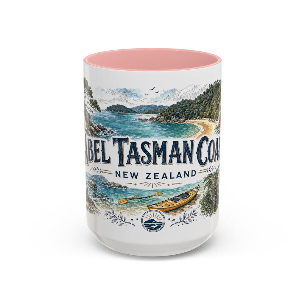 Abel Tasman Coast Mug, New Zealand Travel Souvenir, Bucket List Gift, Accent Ceramic Coffee Mug 11oz 15oz