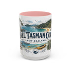 Abel Tasman Coast Mug, New Zealand Travel Souvenir, Bucket List Gift, Accent Ceramic Coffee Mug 11oz 15oz