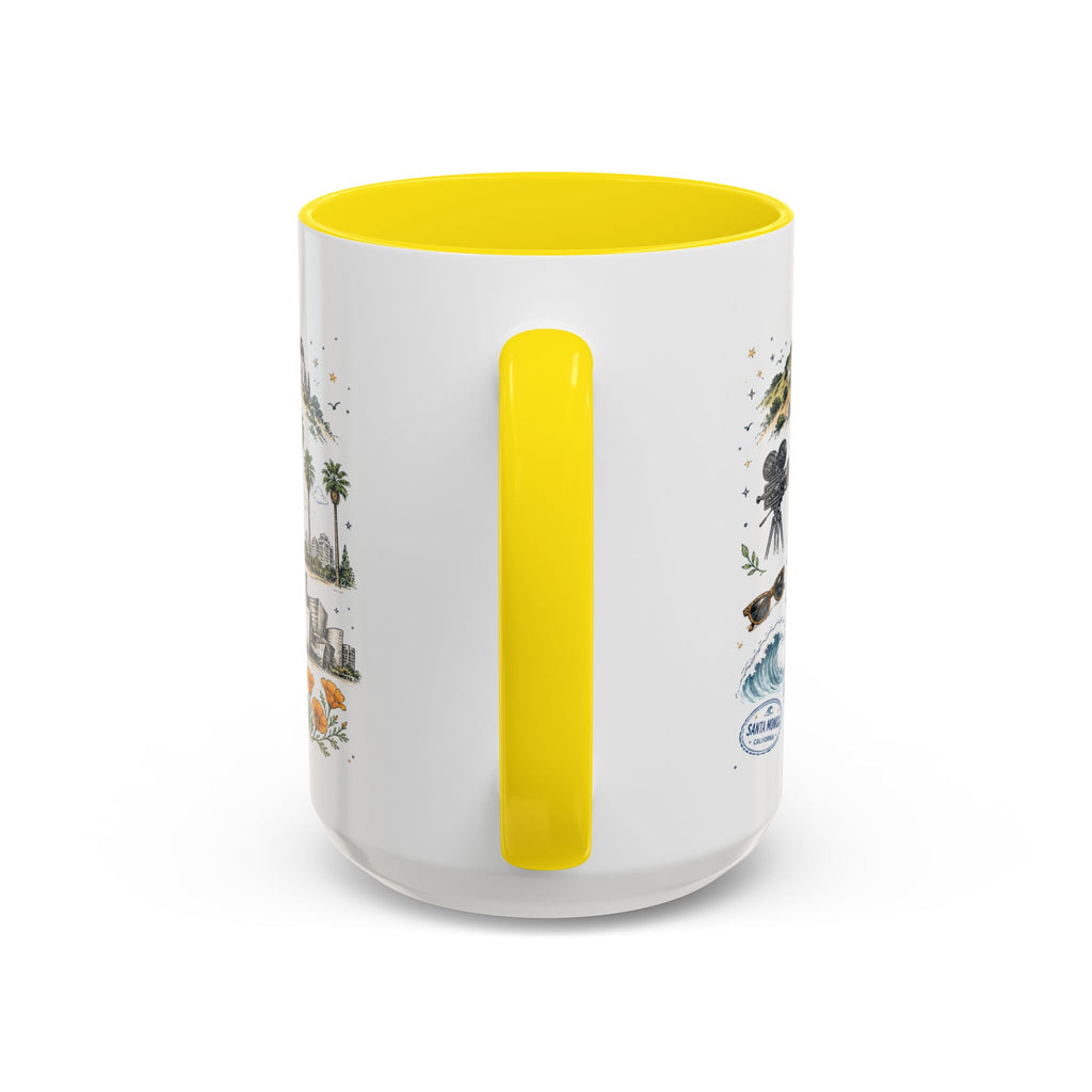 Los Angeles Coffee Mug | California Souvenir City Gift | Accent Color Ceramic 11oz 15oz