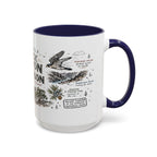 Black Canyon of the Gunnison National Park Coffee Mug | Colorado Deep Canyon Hiking Gift | Accent Color Ceramic 11oz 15oz