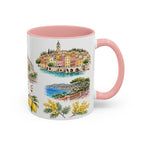Nice Illustrated Travel Mug | City Souvenir Accent Coffee Mug | 11oz 15oz Ceramic Cup