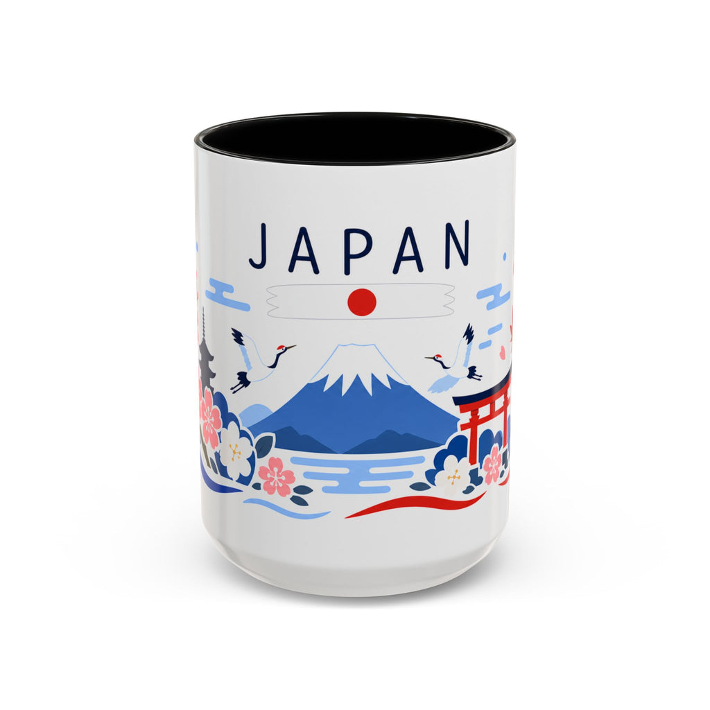 Japan Coffee Mug | Travel Souvenir Accent Mug | Country Gift Ceramic Cup 11oz 15oz