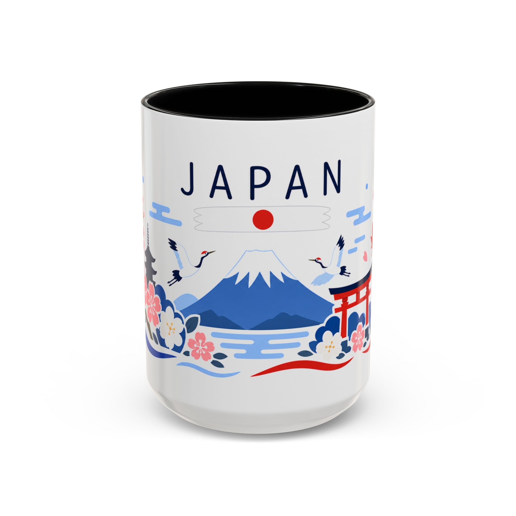 Japan Coffee Mug | Travel Souvenir Accent Mug | Country Gift Ceramic Cup 11oz 15oz