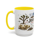 Joshua Tree Coffee Mug | National Park Desert Camping Gift | Accent Color Ceramic 11oz 15oz