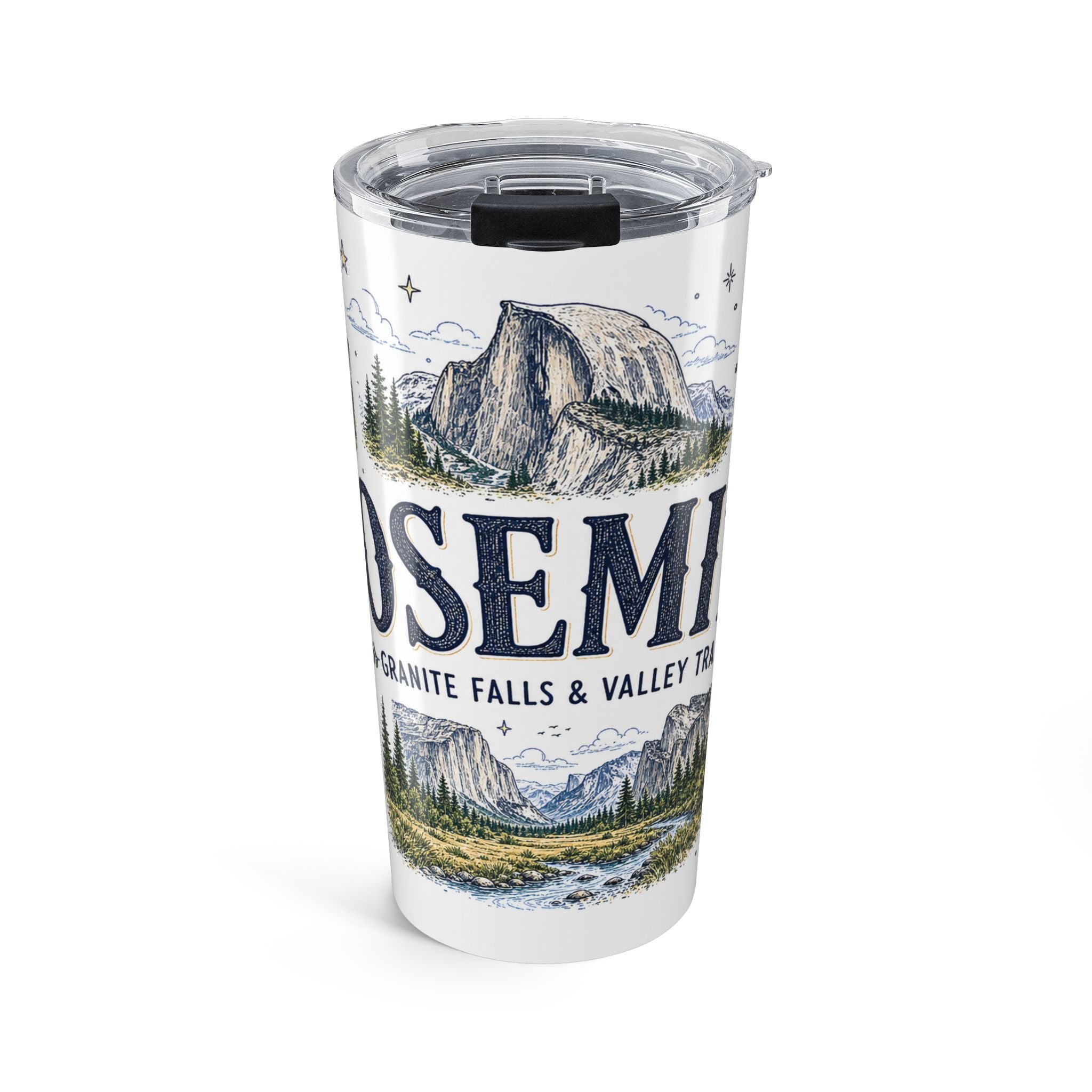 Yosemite National Park 20oz Tumbler | Hiking Camping Nature Gift | Insulated Stainless Steel Travel Cup