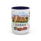 Granada Illustrated Travel Mug | City Souvenir Accent Coffee Mug | 11oz 15oz Ceramic Cup