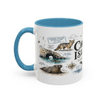 Channel Islands National Park Coffee Mug | California Island Wildlife Marine Gift | Accent Color Ceramic 11oz 15oz