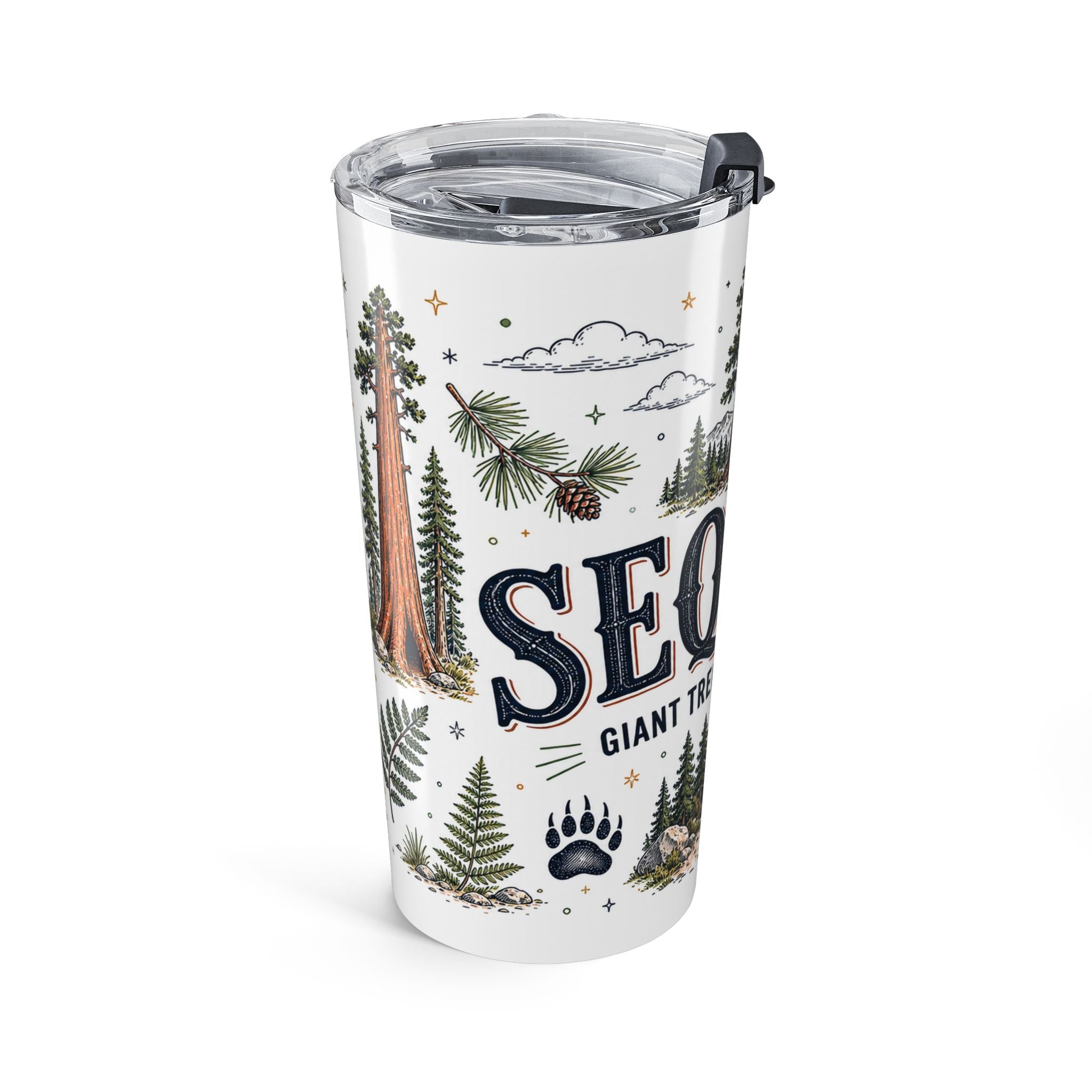 Sequoia National Park 20oz Tumbler | California Forest Gift | Insulated Stainless Steel Travel Cup